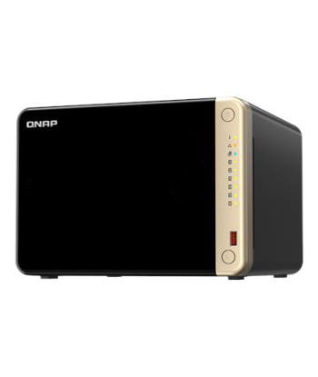 QNAP 6-Bay desktop NAS TS-664-8G N5095 4-core, Processor frequency 2.9 GHz, 8 GB, DDR4, 2x 2.5 Gigabit Ethernet Port, 2 x M.2