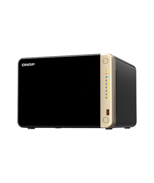 QNAP 6-Bay desktop NAS TS-664-8G N5095 4-core, Processor frequency 2.9 GHz, 8 GB, DDR4, 2x 2.5 Gigabit Ethernet Port, 2 x M.2