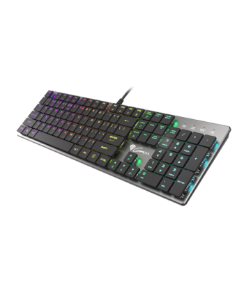 GENESIS THOR 420 Gaming Keyboard, US Layout, Wired, Silver, Genesis, THOR 420, Silver, Gaming keyboard, Wired, RGB LED light