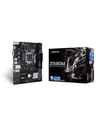 Mainboard BIOSTAR Intel Z590 Express LGA1200 Micro-ATX Memory DDR4 Memory slots 2 2xPCI-Express 3.0 1x 1xPCI-Express 4.0 16x