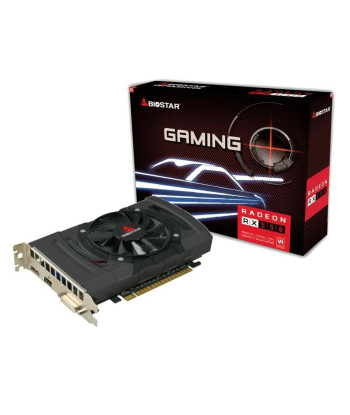 Видеокарта BIOSTAR AMD Radeon RX 550 4 GB GDDR5 128 bit PCIE 3.0 16x GPU 1100 MHz Single Slot Fansink 1xDVI-D 1xHDMI