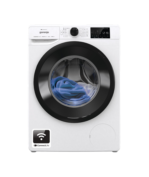 Gorenje Washing Machine, WPNEI82SBSWIFI, Energy efficiency class B, Front loading, Washing capacity 8 kg, 1200 RPM, Depth 47 Gorenje Washing Machine, WPNEI82SBSWIFI, Energy efficiency class B, Front loading, Washing capacity 8 kg, 1200 RPM, Depth 47