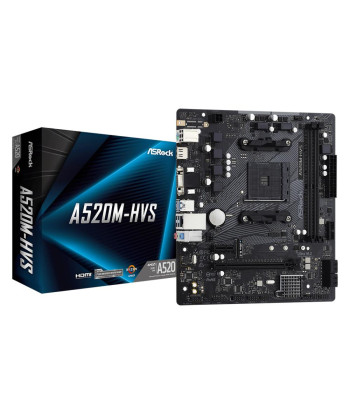 Mainboard ASROCK AMD A520 SAM4 Micro-ATX Memory DDR4 Memory slots 2 1xPCI-Express 3.0 1x 1xPCI-Express 3.0 16x 1xM.2 1x15pin