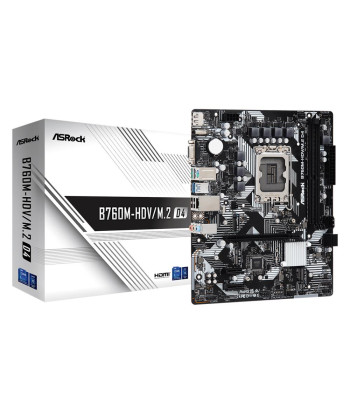Mainboard ASROCK Intel B760 Express LGA1700 Micro-ATX Memory DDR4 Memory slots 2 2xPCI-Express 3.0 1x 1xPCI-Express 4.0 16x