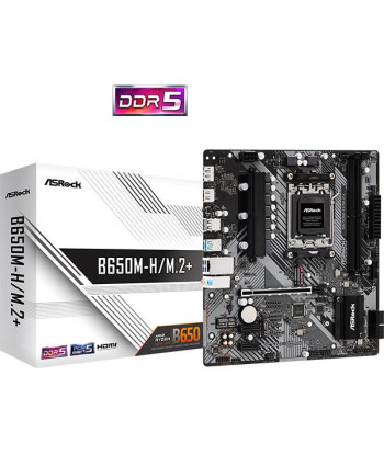 Mainboard ASROCK AMD B650 SAM5 Micro-ATX Memory DDR5 Memory slots 2 1xPCI-E 2xPCI-Express 4.0 1x 1xPCI-Express 4.0 16x 1xM.2