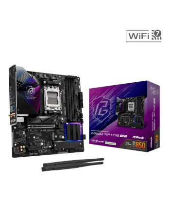 Mainboard ASROCK AMD B850 SAM5 Micro-ATX Memory DDR5 Memory slots 4 1xHDMI 1xDisplayPort 1xAudio-In 1xAudio-Out 1xMicrophone