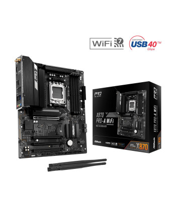 Mainboard ASROCK AMD X870 SAM5 ATX Memory DDR5 Memory slots 4 X870PRO-AWIFI