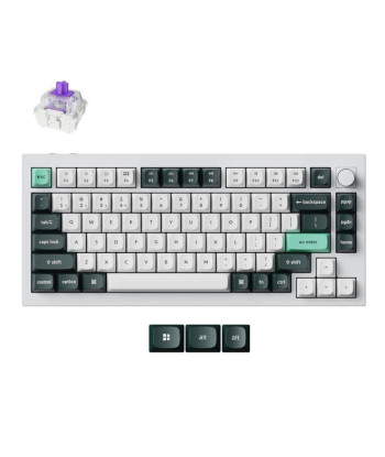 Juhtmevaba klaviatuur Q1 HE RGB/SHELL WHITE Q1H-P1 KEYCHRON