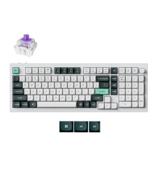 KEYBOARD WRL Q5 HE RGB/SHELL WHITE Q5H-P1 KEYCHRON KEYBOARD WRL Q5 HE RGB/SHELL WHITE Q5H-P1 KEYCHRON