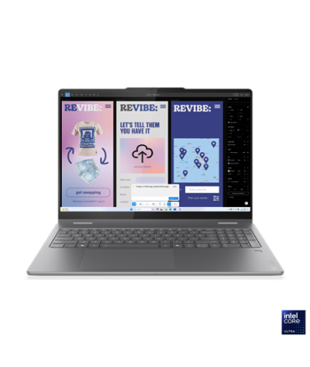 Lenovo Yoga 7 2-in-1 16ILL10, Luna Grey, 16", OLED, Touchscreen, WQXGA+, 2880 x 1800 pixels, Glossy, Intel Core Ultra 7, 256V