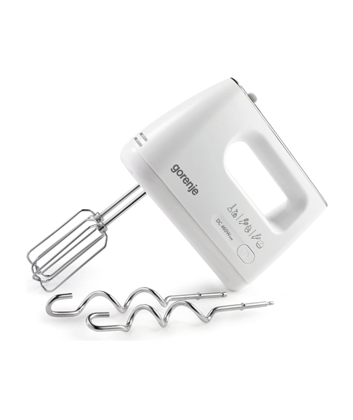 Gorenje, Hand Mixer, M460CDC, Hand Mixer, 460 W, Number of speeds 5, Turbo mode, White