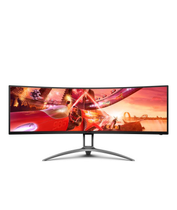 LCD Monitor AOC AG493UCX2 48.8" Gaming/Curved Panel VA 5120x1440 32:9 165Hz Matte 4 ms Speakers Swivel Height adjustable Tilt