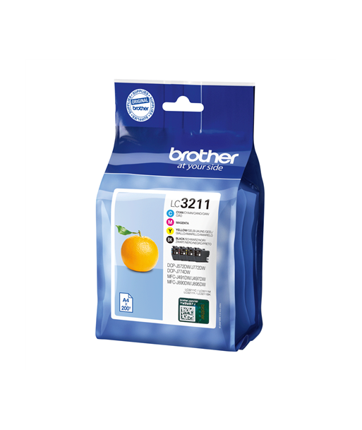 Brother LC3211VAL Cartridge Value Pack BK/C/M/Y | Brother