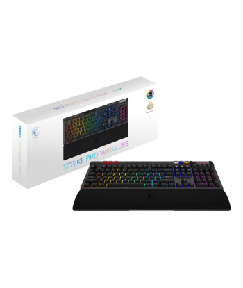 KEYBOARD GAMING BLACK US/STRIKE PRO W SILENT US MSI