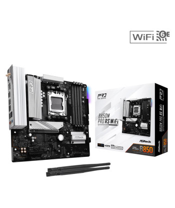Mainboard ASROCK AMD B850 SAM5 Micro-ATX Memory DDR5 Memory slots 4 1xPCI-Express 4.0 4x	 1xPCI-Express 5.0 16x 1xM.2 1xHDMI