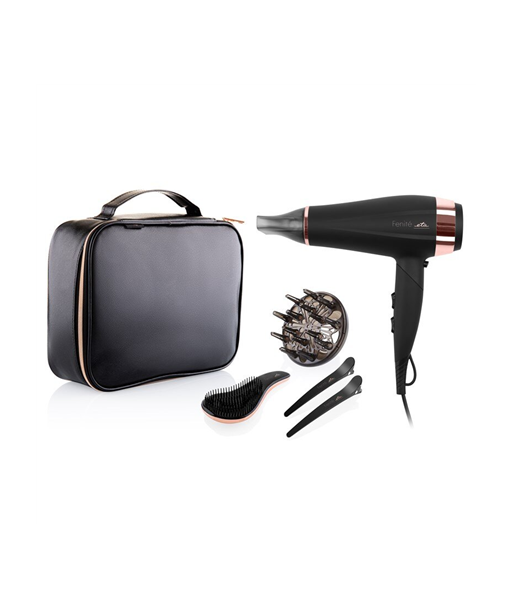 ETA, Hair Care Gift Set, ETA732090020 Fenité, Ionic function, Foldable handle, 2200 W, Black Edition