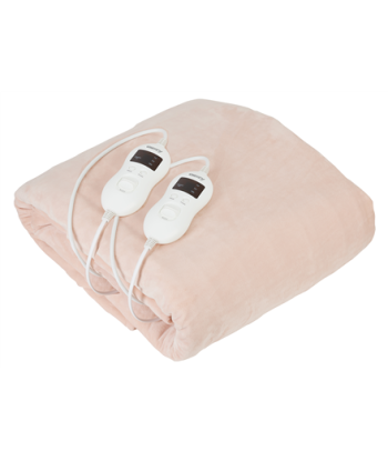 Soojendustekk Camry, CR 7424, Number of heating levels 8, Number of persons 2, Washable, Coral fleece, 2 x 60 W, Beige