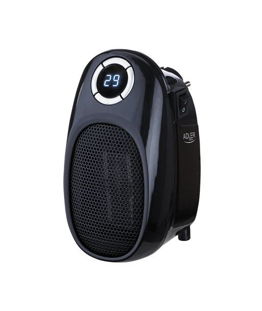 Обогреватель Adler, Thermofan - Easy, AD 7726, Ceramic, 400 W, Number of power levels 2, Suitable for rooms up to 32 m², Black Обогреватель Adler, Thermofan - Easy, AD 7726, Ceramic, 400 W, Number of power levels 2, Suitable for rooms up to 32 m², Black
