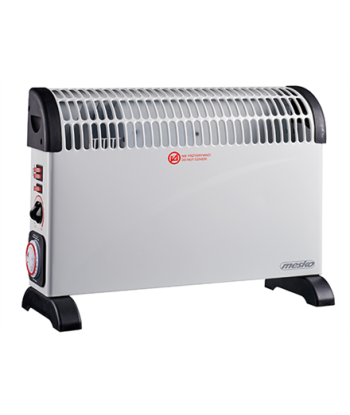 Обогреватель Mesko, Convector Heater with Timer and Turbo Fan, MS 7741w, 2000 W, Number of power levels 3, White