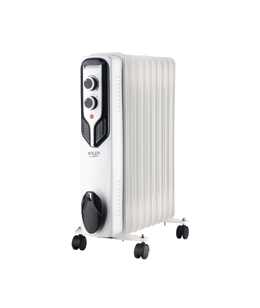 Масляный радиатор Adler, Oil-Filled Radiator, AD 7816, 2000 W, Number of power levels 3, White Масляный радиатор Adler, Oil-Filled Radiator, AD 7816, 2000 W, Number of power levels 3, White