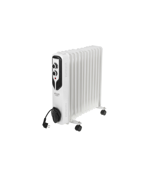 Õliradiaator Adler, Oil-Filled Radiator, AD 7817, 2500 W, Number of power levels 3, White Õliradiaator Adler, Oil-Filled Radiator, AD 7817, 2500 W, Number of power levels 3, White