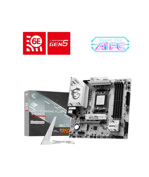 Mainboard MSI AMD B850 SAM5 Memory DDR5 Memory slots 4 B850MGAMINGPLUSWIFI6E Mainboard MSI AMD B850 SAM5 Memory DDR5 Memory slots 4 B850MGAMINGPLUSWIFI6E
