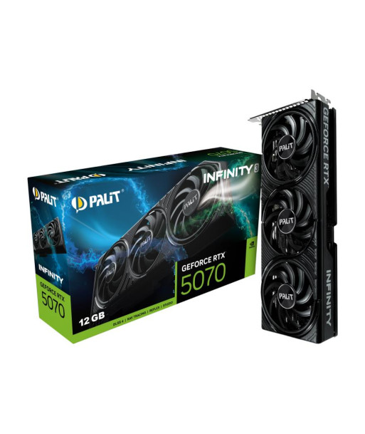 Videokaart PALIT NVIDIA GeForce RTX 5070 12 GB GDDR7 192 bit PCIE 5.0 16x Triple slot Fansink 1xHDMI 3xDisplayPort