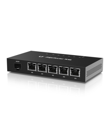 EdgeRouter, ER-X-SFP, No Wi-Fi, 10/100/1000 Mbit/s, Ethernet LAN (RJ-45) ports 5, Mesh Support No, MU-MiMO No, No mobile