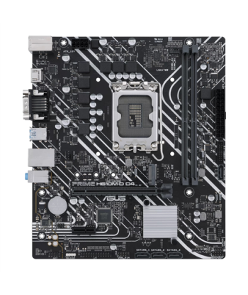 Asus, PRIME H610M-D D4, Processor family Intel, Processor socket LGA1700, DDR4 DIMM, Memory slots 2, Supported hard disk drive