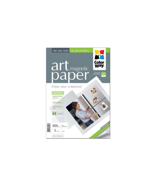 Fotopaber ColorWay ART Glossy Magnetic A4 690 g/m² Fotopaber ColorWay ART Glossy Magnetic A4 690 g/m²