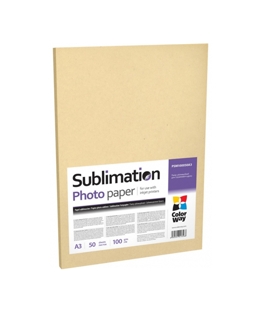 Fotopaber PSM100050A3, 100 g/m², A3, A3, sublimation 50 pcs. Fotopaber PSM100050A3, 100 g/m², A3, A3, sublimation 50 pcs.