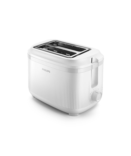 Philips Toaster, HD2511/00 3000 Series, Number of slots 2, Housing material Metal, White Philips Toaster, HD2511/00 3000 Series, Number of slots 2, Housing material Metal, White