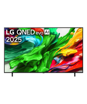 TV Set LG 75" 4K/Smart 3840x2160 Wireless LAN Bluetooth webOS Black 75QNED87A3B