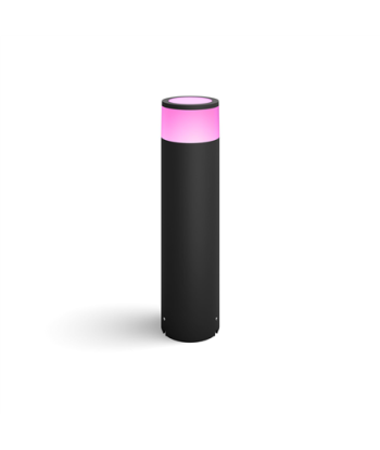 Philips Hue WCA Calla Outdoor Large Bollard, Black | 8 W | 2000-6500 Hue White Colour Ambiance