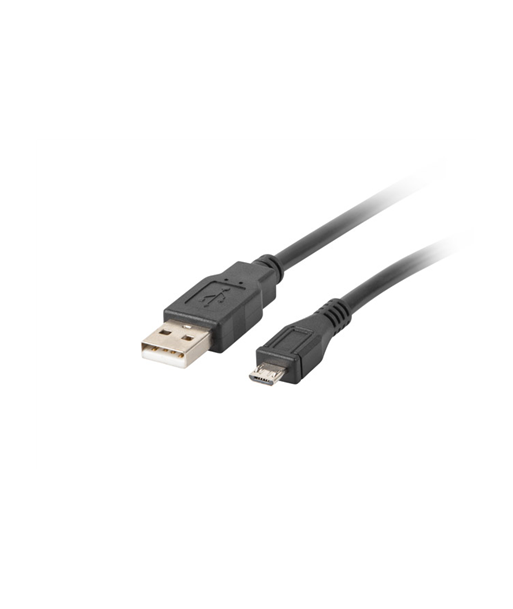 Lanberg USB Micro (M) to USB-A (M) 2.0 Cable | CA-USBM-10CC-0018-BK Lanberg USB Micro (M) to USB-A (M) 2.0 Cable | CA-USBM-10CC-0018-BK