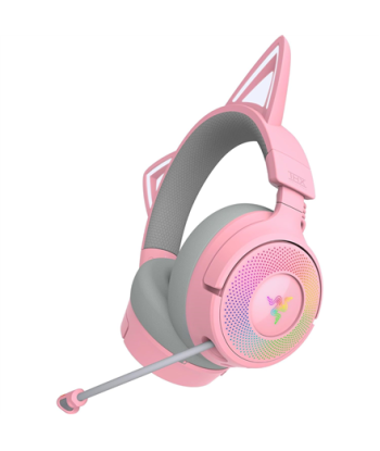 Razer Headset, Kraken Kitty V3 Pro, Wireless/Wired, Over-Ear, Wireless, Quartz