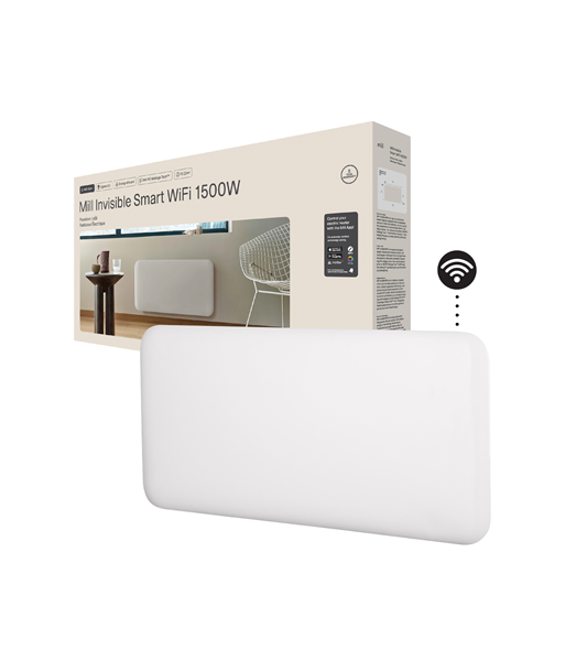 Soojendi Mill PA1500WIFI4 Panel with WiFi Gen 4 1500 W Suitable for rooms 18-22 m² White IPX4 Soojendi Mill PA1500WIFI4 Panel with WiFi Gen 4 1500 W Suitable for rooms 18-22 m² White IPX4