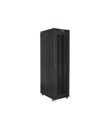 Lanberg, Rack cabinet 19" free-standing 47U/800x1000 (flat pack) with mesh door, LCD, FF01-8047-23BL, Black