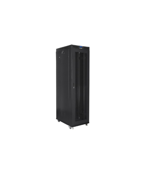 Lanberg, Rack cabinet 19" free-standing 47U/800x1000 (flat pack) with mesh door, LCD, FF01-8047-23BL, Black