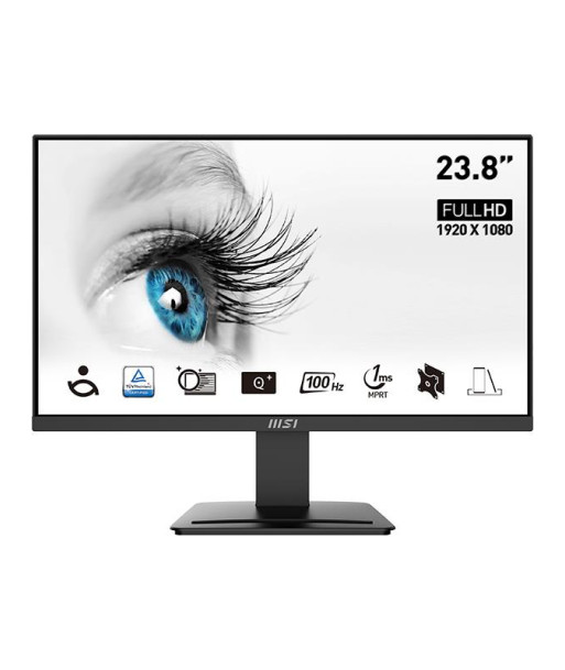 LCD Monitor MSI PRO MP2412 23.8" Business Panel VA 1920x1080 16:9 100Hz Matte 4 ms Tilt Colour Black PROMP2412 LCD Monitor MSI PRO MP2412 23.8" Business Panel VA 1920x1080 16:9 100Hz Matte 4 ms Tilt Colour Black PROMP2412