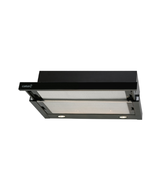 Вытяжка CATA, TF 2003 600 GBK, Telescopic, Energy efficiency class C, Width 60 cm, 390 m³/h, Mechanical control, LED, Black Вытяжка CATA, TF 2003 600 GBK, Telescopic, Energy efficiency class C, Width 60 cm, 390 m³/h, Mechanical control, LED, Black