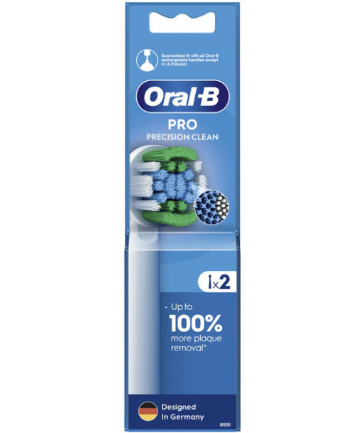Oral-B Precision Clean harjapeade komplekt – Valge duo (2 tk)