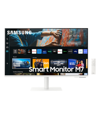 Samsung, 4K Smart monitor M70C with integrated apps, LS27CM703UUXDU, 27", VA, 16:9, 60 Hz, 4 ms, 3840 x 2160 pixels, 300 cd/m²