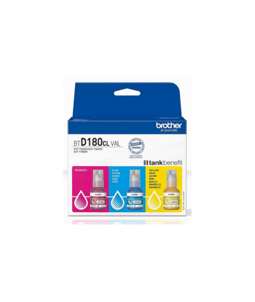 Brother BTD180CL | Ink refill | Yellow, Cyan, Magenta Brother BTD180CL | Ink refill | Yellow, Cyan, Magenta