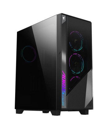 Case GIGABYTE AORUS C500 GLASS MidiTower Not included ATX EATX MicroATX MiniITX Colour Black GB-AC500GST