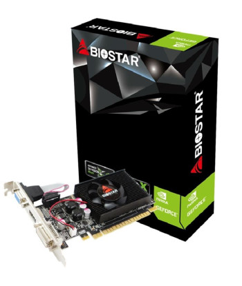 Видеокарта BIOSTAR NVIDIA GeForce 210 1 GB DDR3 64 bit PCIE 2.0 16x Memory 1333 MHz GPU 589 MHz Single Slot Fansink 1x15pin