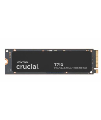 SSD CRUCIAL T710 4TB M.2 PCIe Gen5 NVMe Write speed 13800 MBytes/sec Read speed 14900 MBytes/sec TBW 2400 TB CT4000T710SSD5
