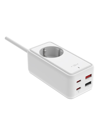FIXED Charging Strip 2xUSB-C/2xUSB, GaN III, 1.5m, PD 65W, White | Fixed