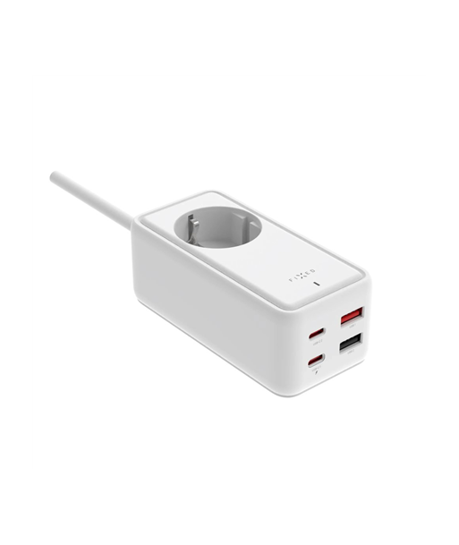FIXED Charging Strip 2xUSB-C/2xUSB, GaN III, 1.5m, PD 65W, White | Fixed FIXED Charging Strip 2xUSB-C/2xUSB, GaN III, 1.5m, PD 65W, White | Fixed