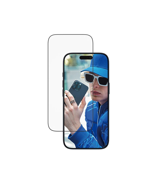 PanzerGlass Screen Protector iPhone 2025 6.3" Pro | Ultra- Wide Fit w. EasyAligner | PanzerGlass